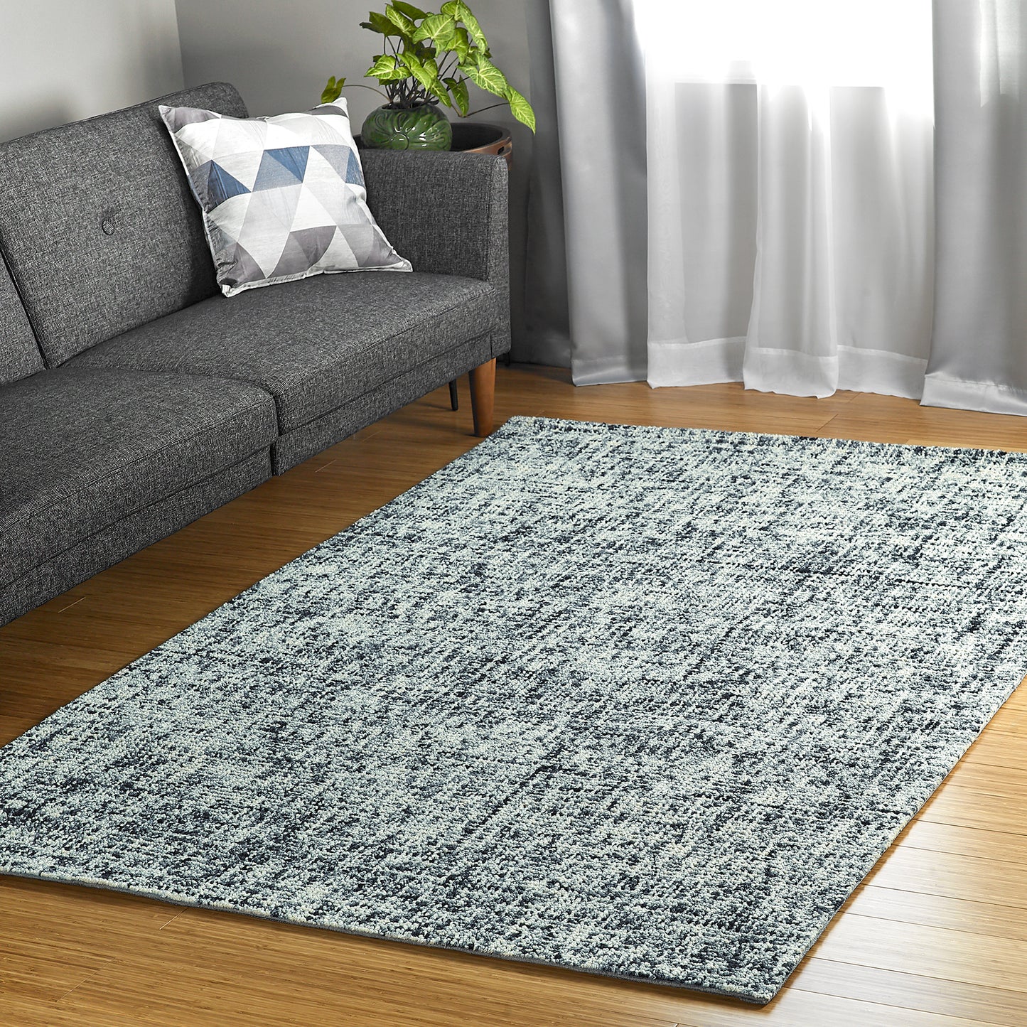 Kaleen Lucero Collection Dark Charcoal Runner 2'6 x 8'