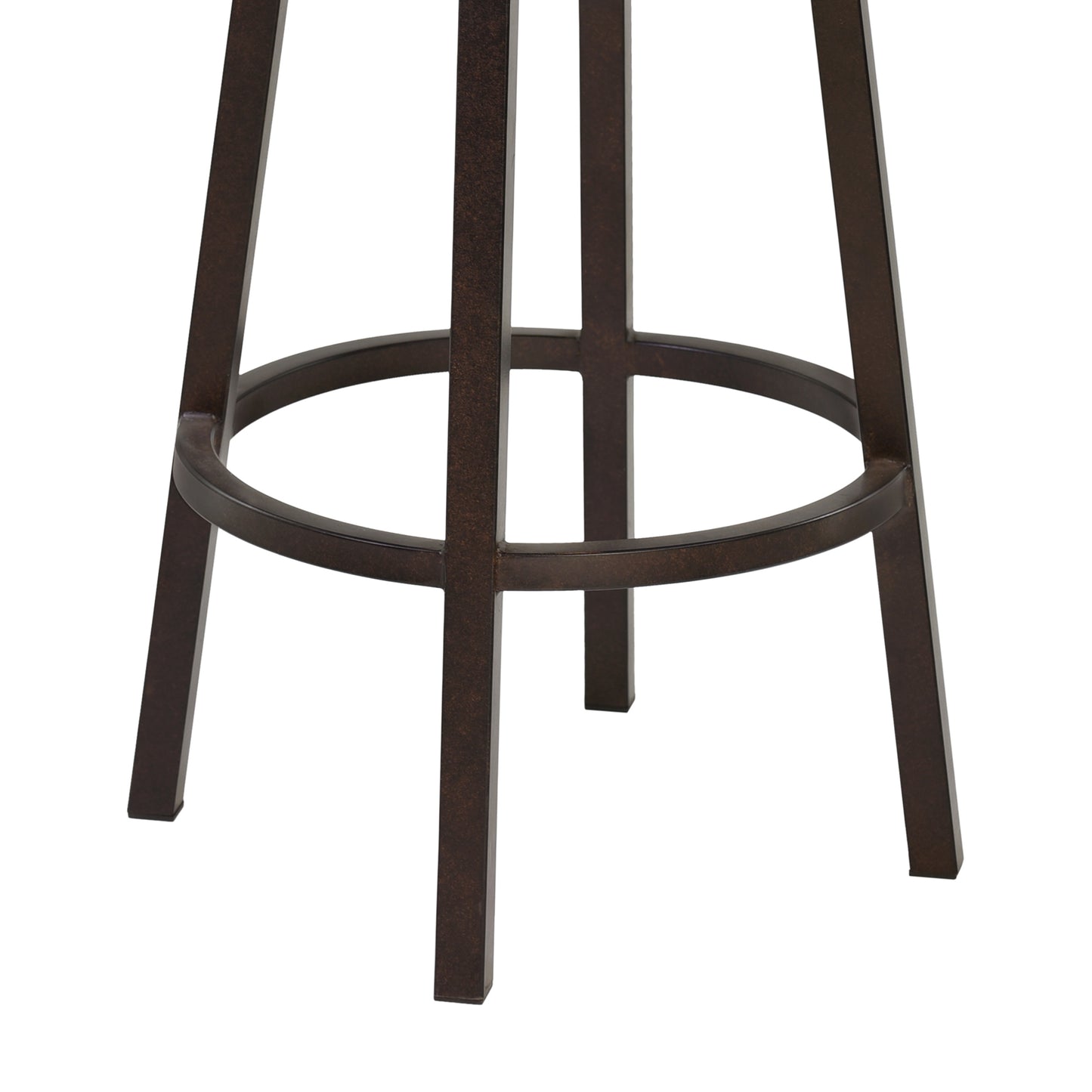 Olympia 26" Bar Height Metal Swivel Barstool in Bandero Espresso Fabric