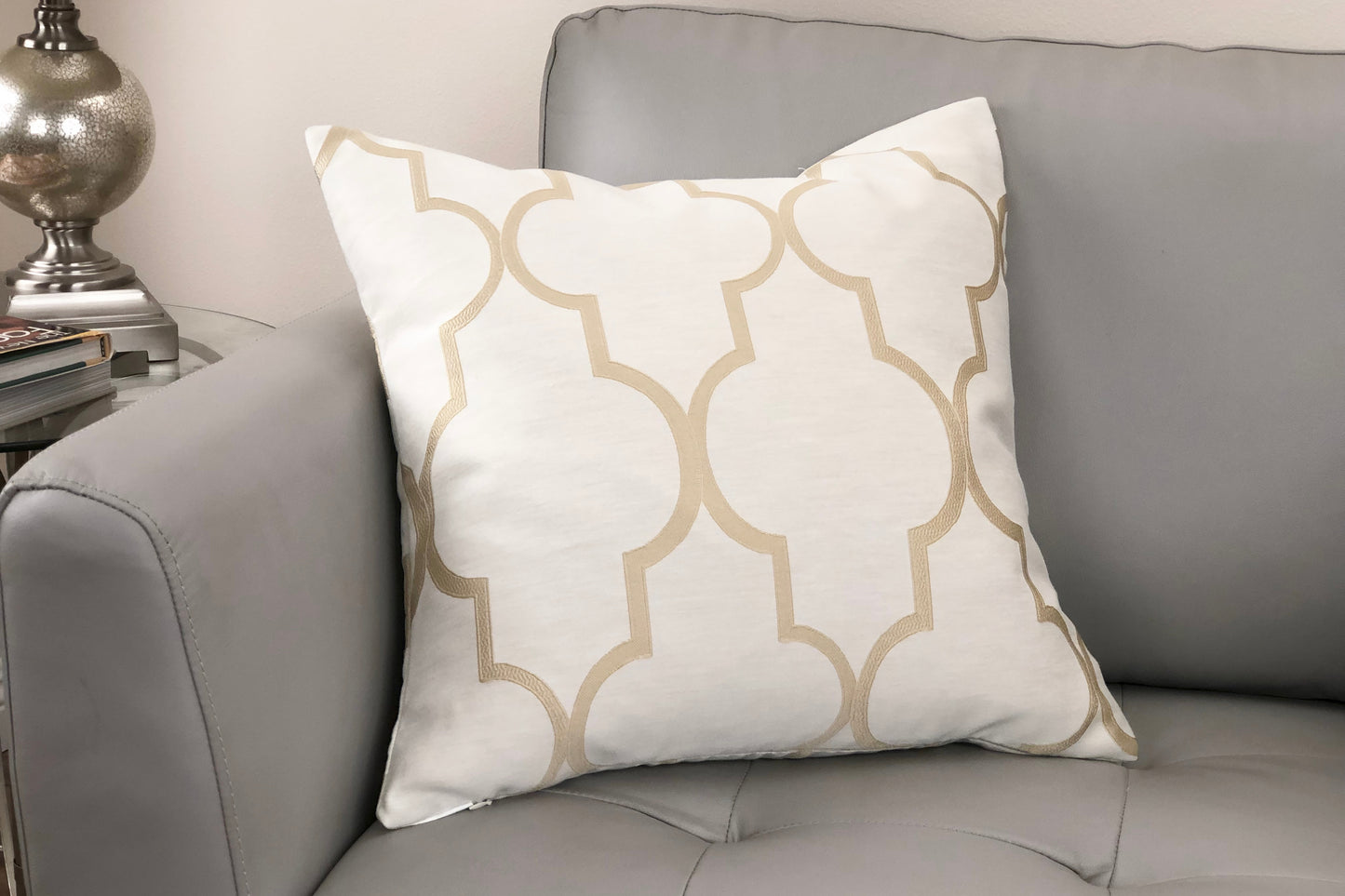 Paxton Decorative Feather and Down Throw Pillow In Dulce Jacquard Fabric