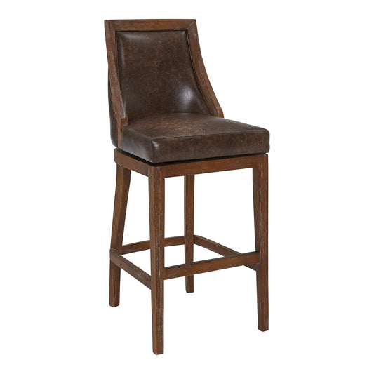 Presley 26" Counter Height Swivel Barstool in Distressed Finish