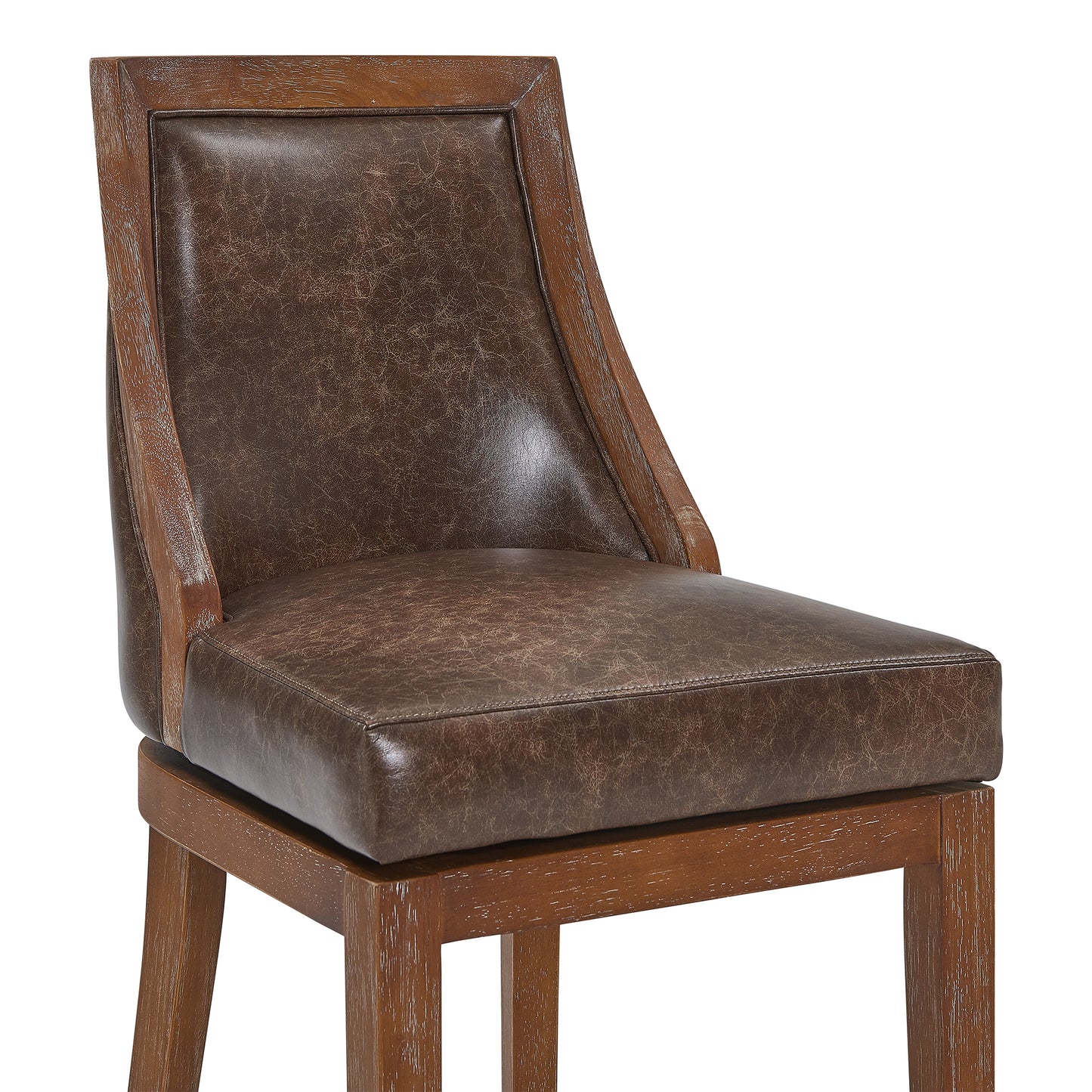 Presley 26" Counter Height Swivel Barstool in Distressed Finish