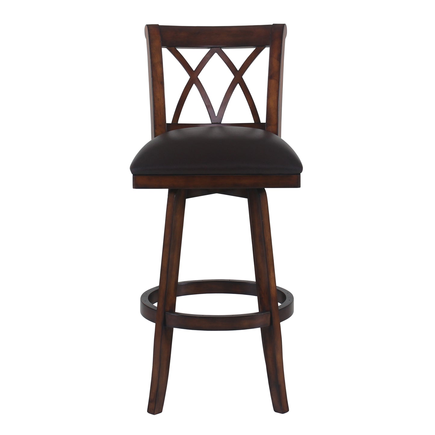 Sonoma 30" Bar Height Swivel Wood Barstool in Pecan Finish