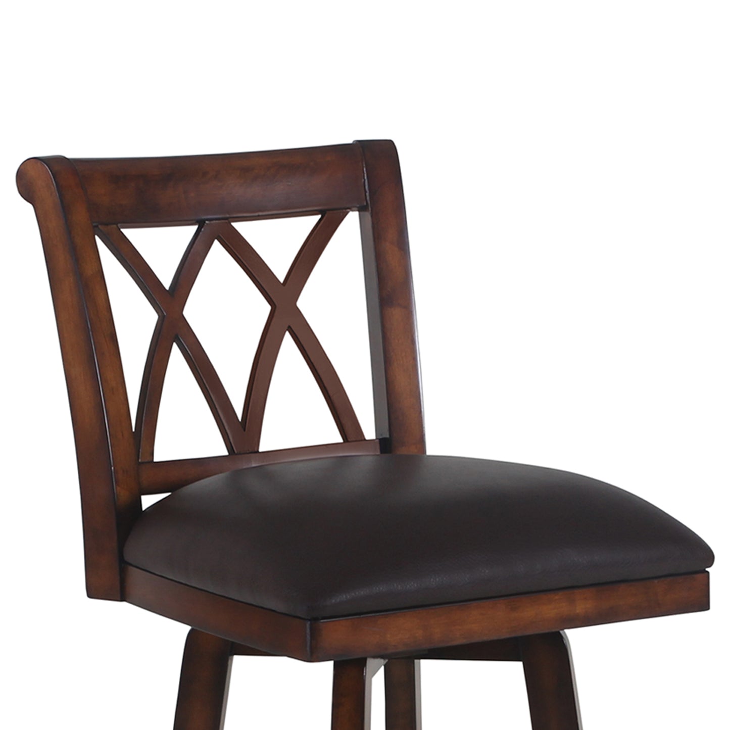 Sonoma 30" Bar Height Swivel Wood Barstool in Pecan Finish