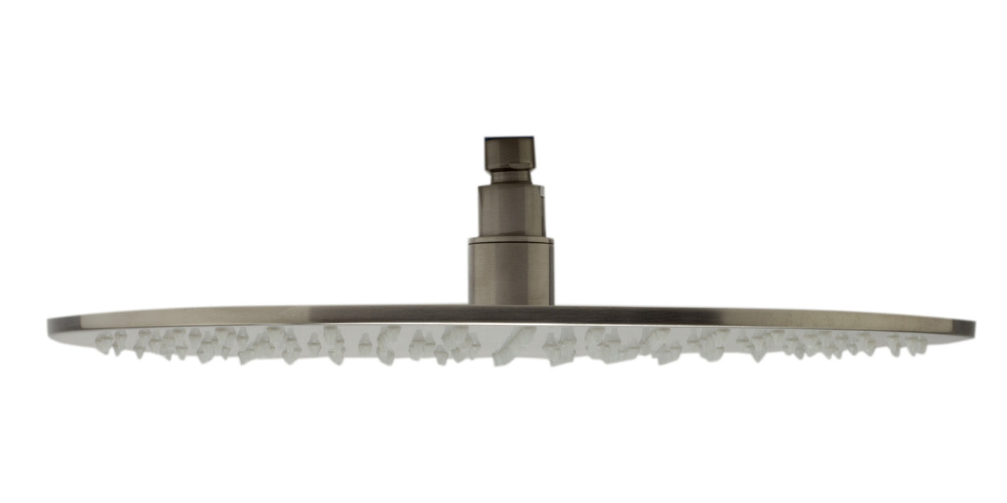 ALFI brand LED16R-BN Brushed Nickel 16" Round Multi Color LED Rain Shower Head