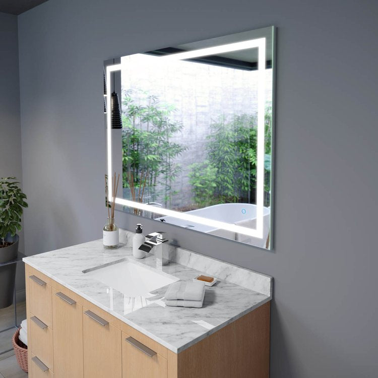 Luci 48x36 Inch LED Mirror with Memory Dimmer and Defogger
