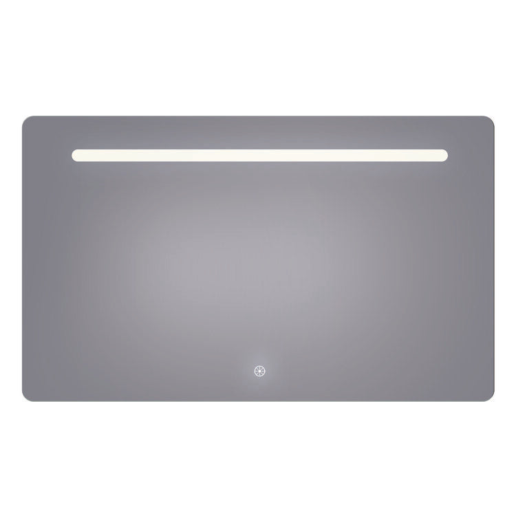 Florence 60x36 Contemporary Lighted Mirror with Memory Dimmer and Defogger