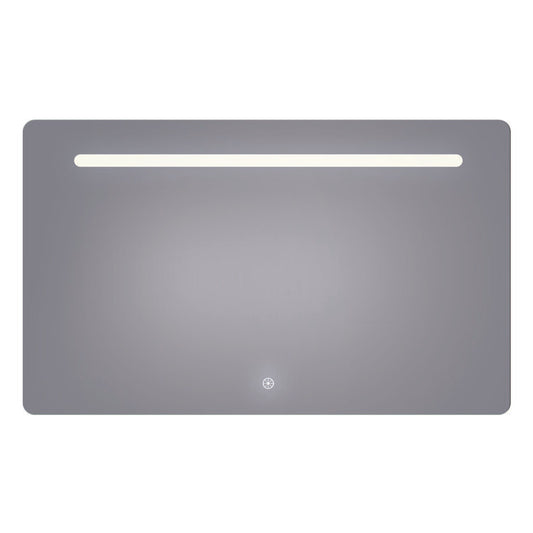 Florence 60x36 Contemporary Lighted Mirror with Memory Dimmer and Defogger