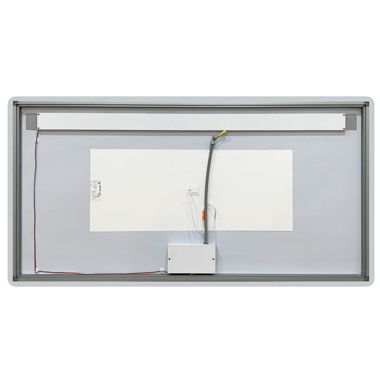 Florence 70x36 Contemporary Lighted Mirror with Memory Dimmer and Defogger
