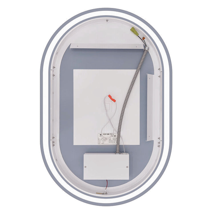 Grace 24x36 Oval Frameless LED Mirror with Memory Dimmer and Defogger