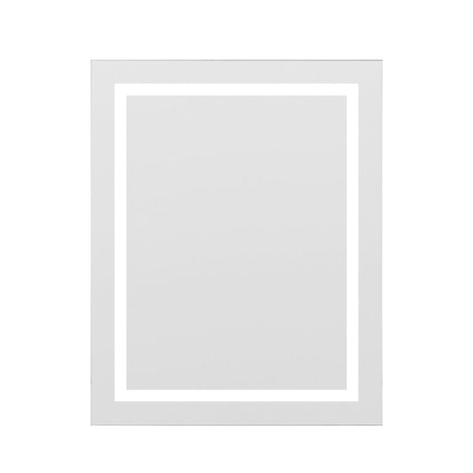 Miramar 24x30 Lighted Mirror with Dimmer and Defogger, Wall Switch Direct