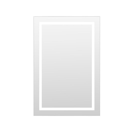 Miramar 24x36 Lighted Mirror with Dimmer and Defogger, Wall Switch Direct
