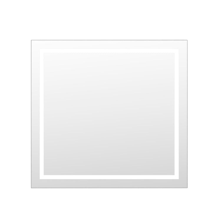 Miramar 34x36 Lighted Mirror with Dimmer and Defogger, Wall Switch Direct