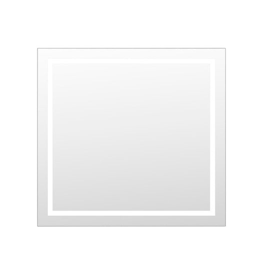 Miramar 34x36 Lighted Mirror with Dimmer and Defogger, Wall Switch Direct
