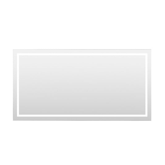 Miramar 70x36 Lighted Mirror with Dimmer and Defogger, Wall Switch Direct