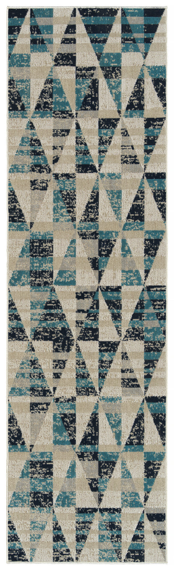 Kaleen Legata Collection Blue Teal Area Rug 4'1" x 5'7"