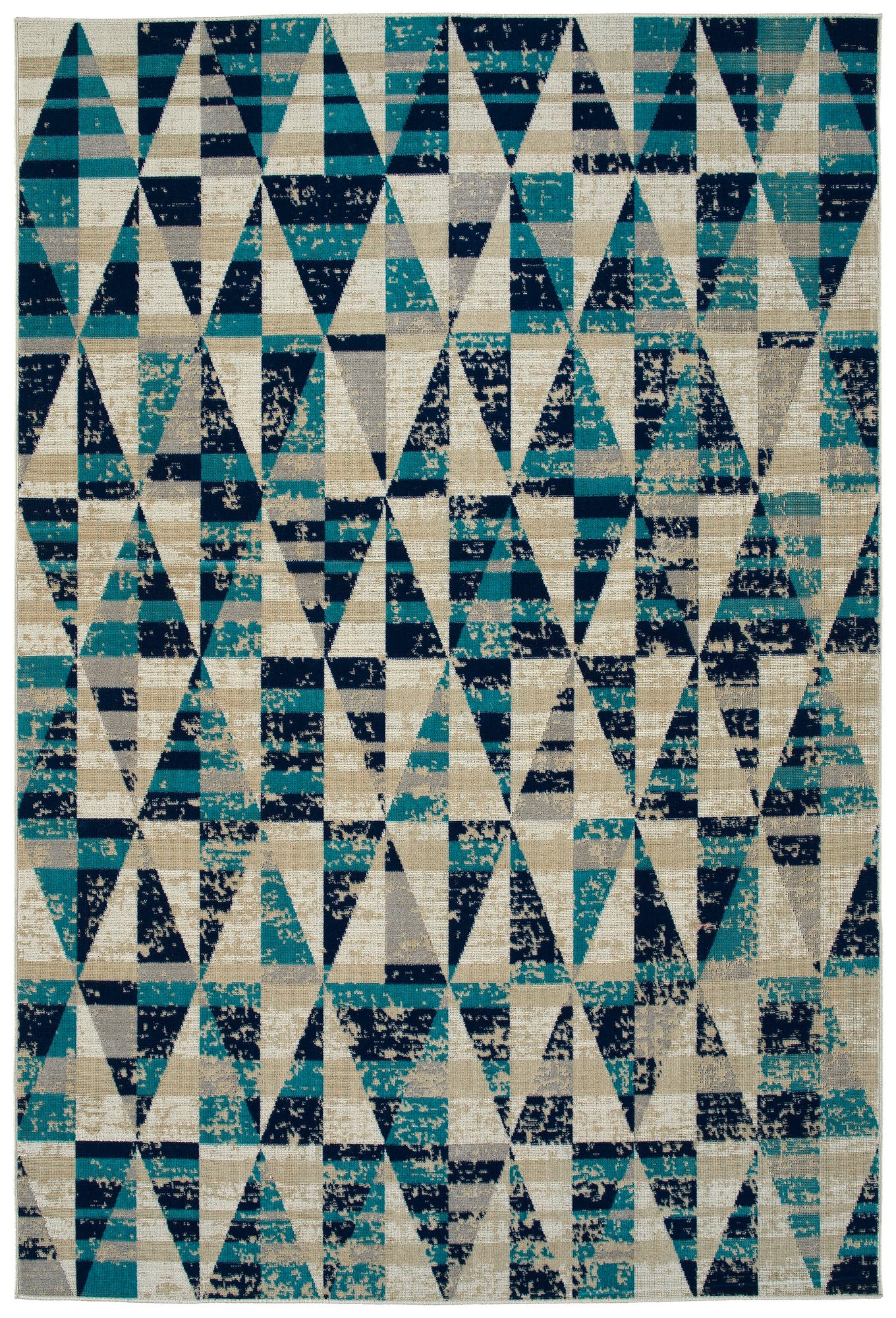 Kaleen Legata Collection Blue Teal Area Rug 7'10" x 10'