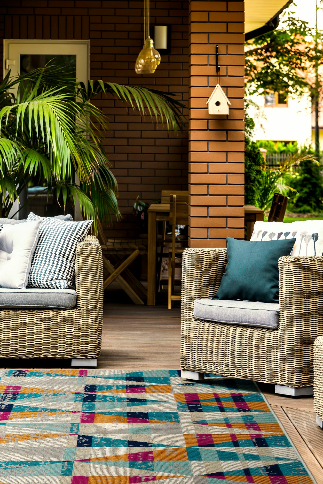 Kaleen Legata Collection Multi LtBlue Area Rug 7'10" x 10'