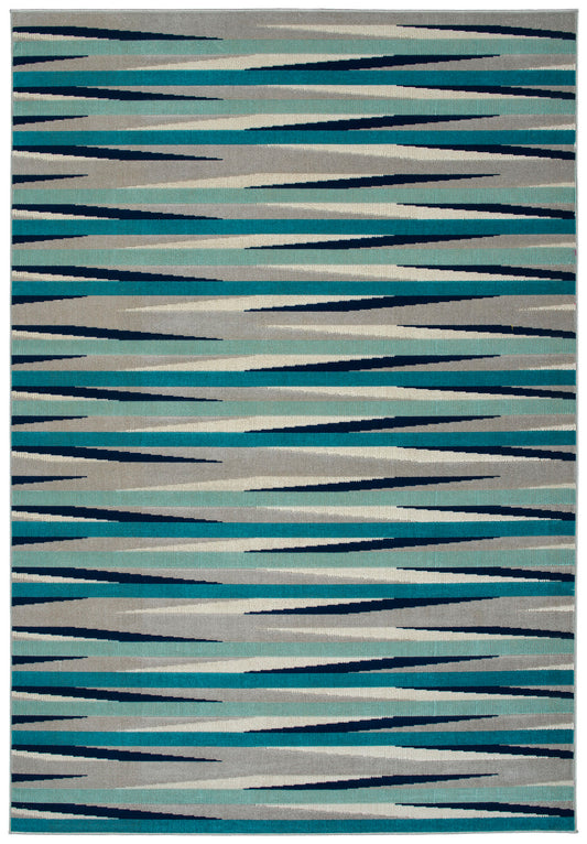 Kaleen Legata Collection Blue Gray Area Rug 7'10" x 10'
