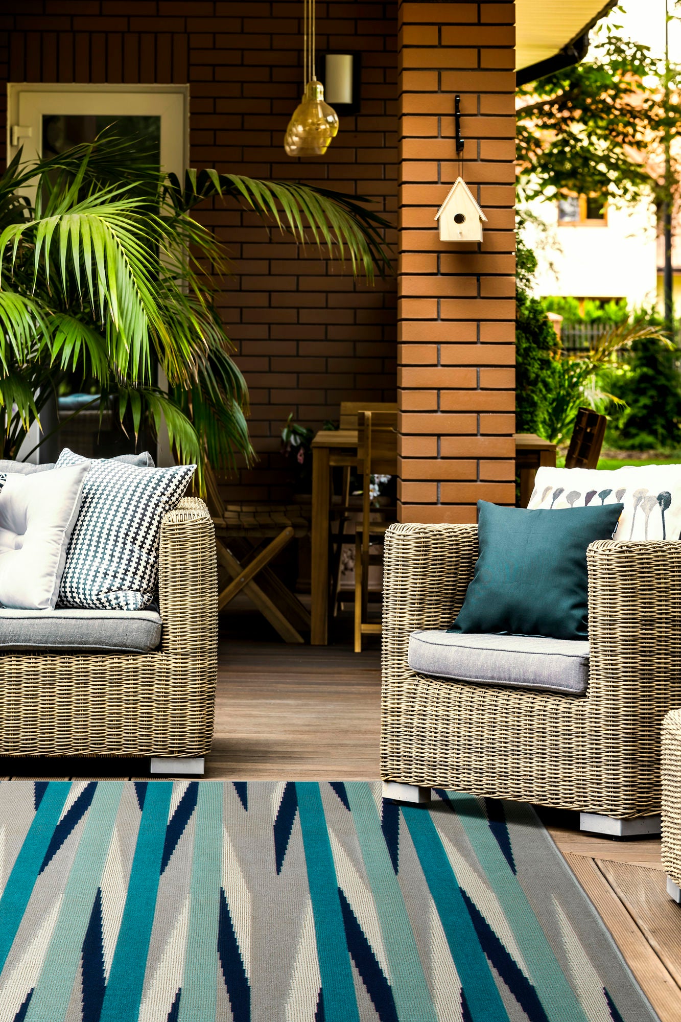 Kaleen Legata Collection Blue Gray Area Rug 4'1" x 5'7"