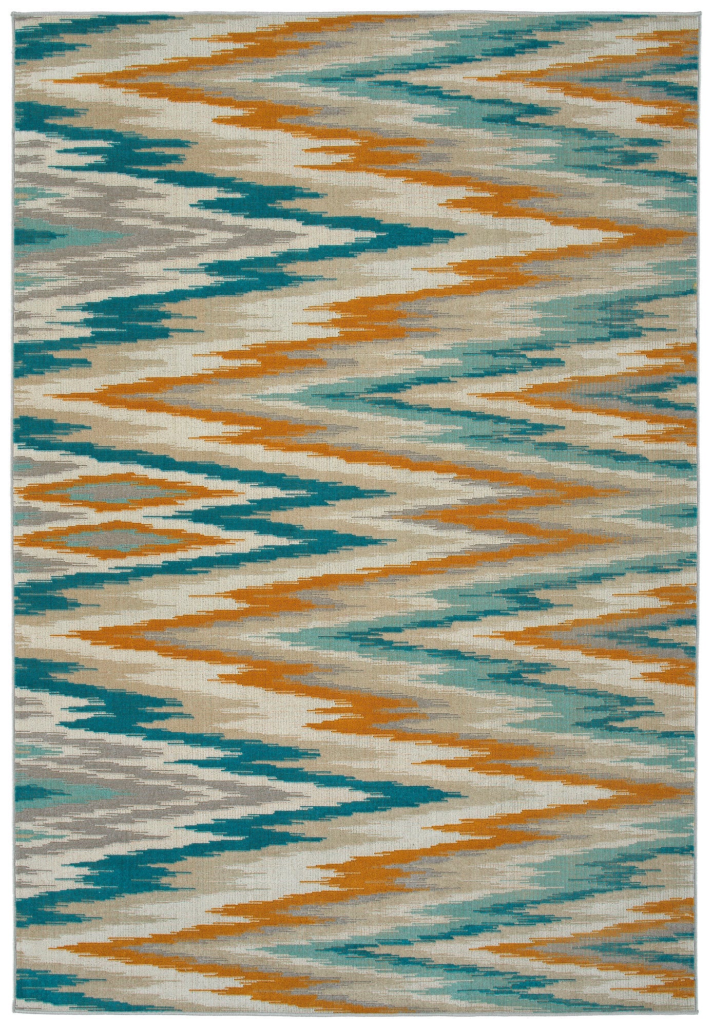 Kaleen Legata Collection Gold Teal Runner 2'2" x 7'6"