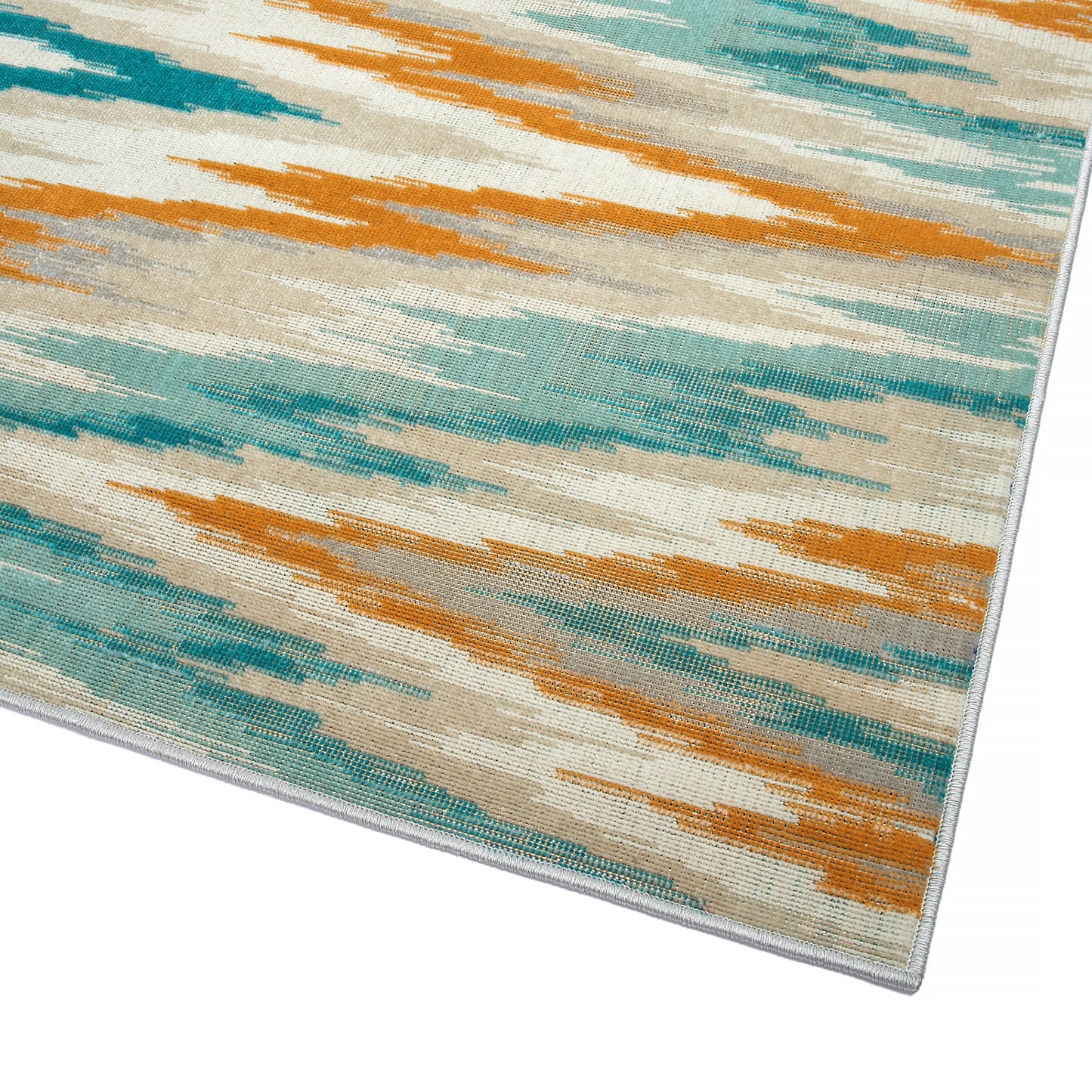 Kaleen Legata Collection Gold Teal Area Rug 7'10" x 10'