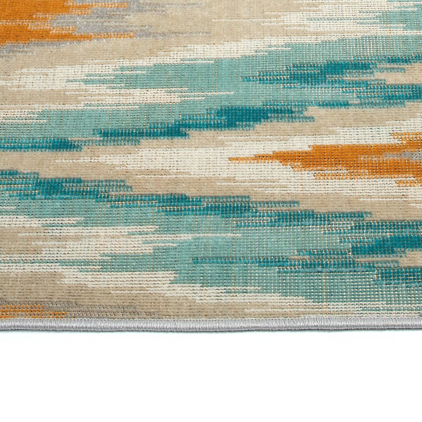 Kaleen Legata Collection Gold Teal Area Rug 7'10" x 10'