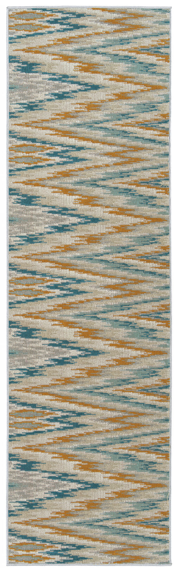 Kaleen Legata Collection Gold Teal Throw Rug 2' x 3'