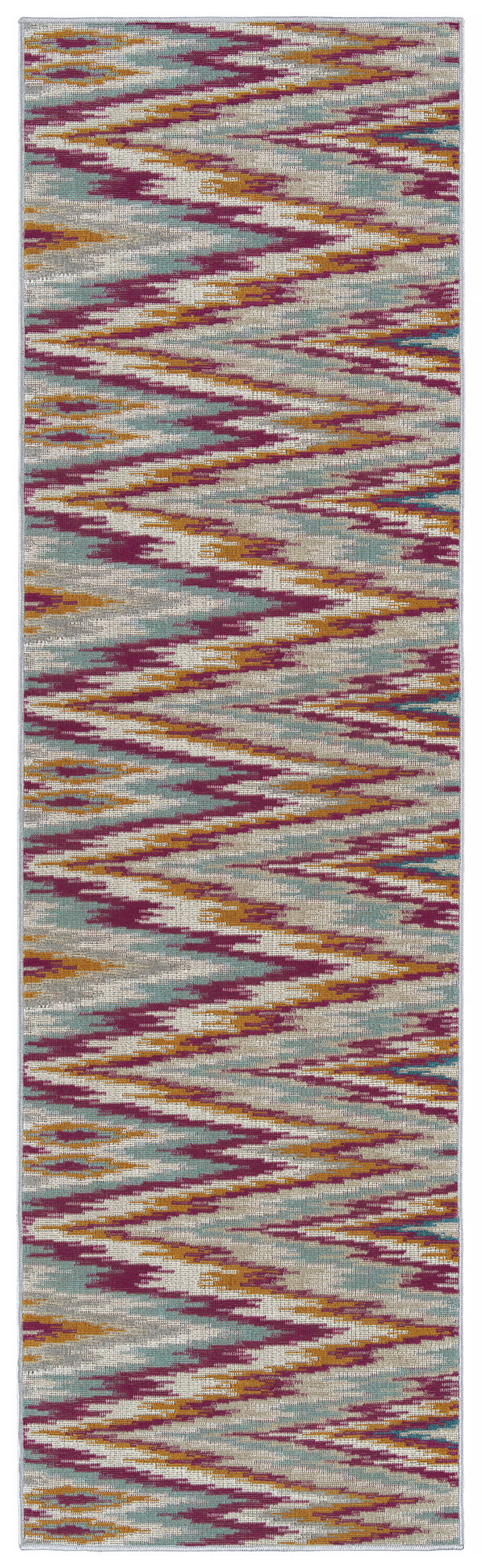Kaleen Legata Collection Pink Orange Area Rug 4'1" x 5'7"