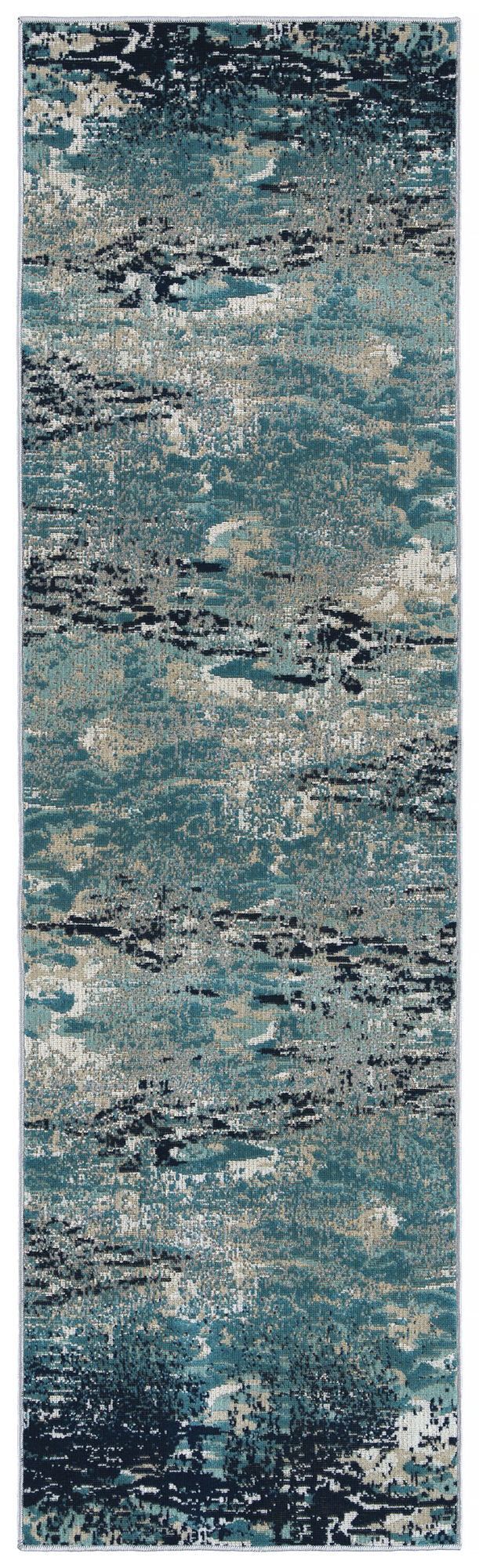 Kaleen Legata Collection Blue LtBlue Area Rug 5'3" x 7'3"