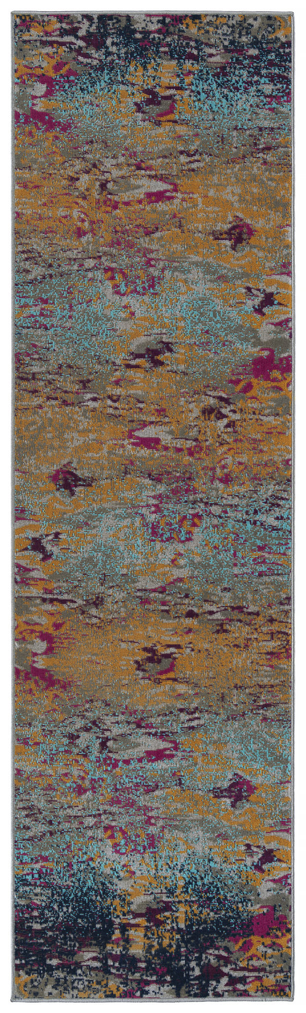Kaleen Legata Collection Multi Orange Runner 2'2" x 7'6"
