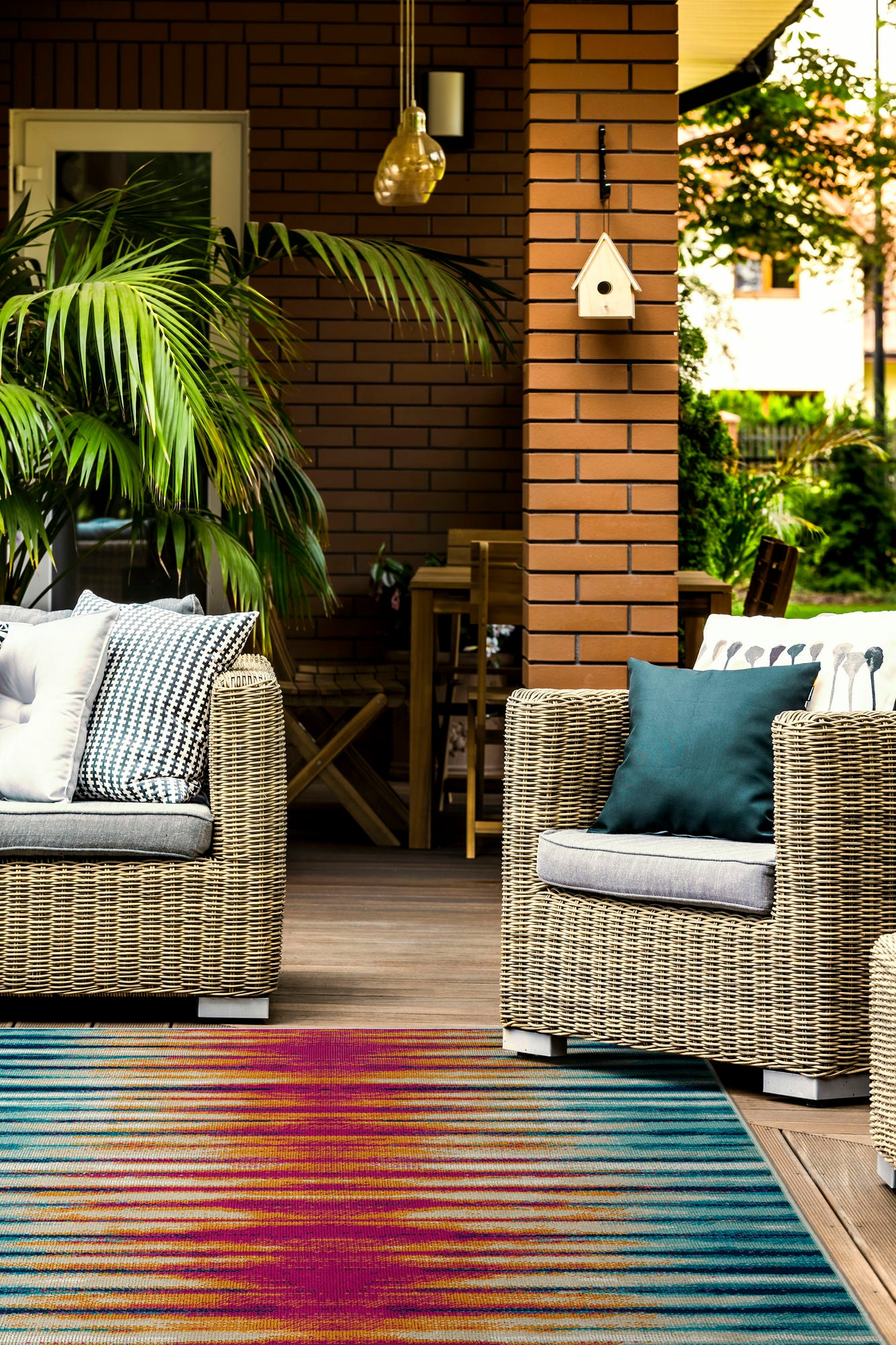 Kaleen Legata Collection Multi Turquoise Area Rug 5'3" x 7'3"