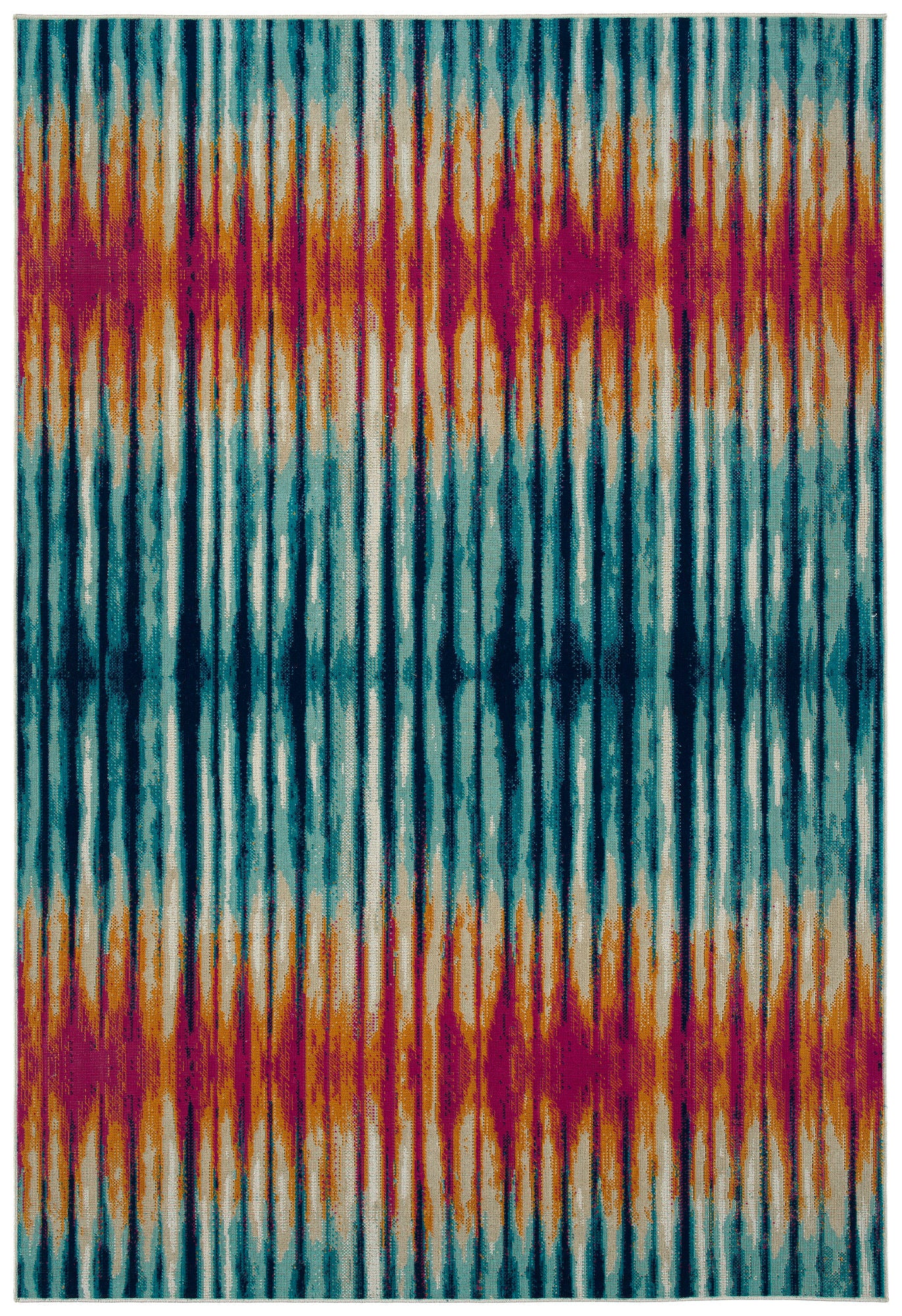 Kaleen Legata Collection Multi Turquoise Throw Rug 2' x 3'