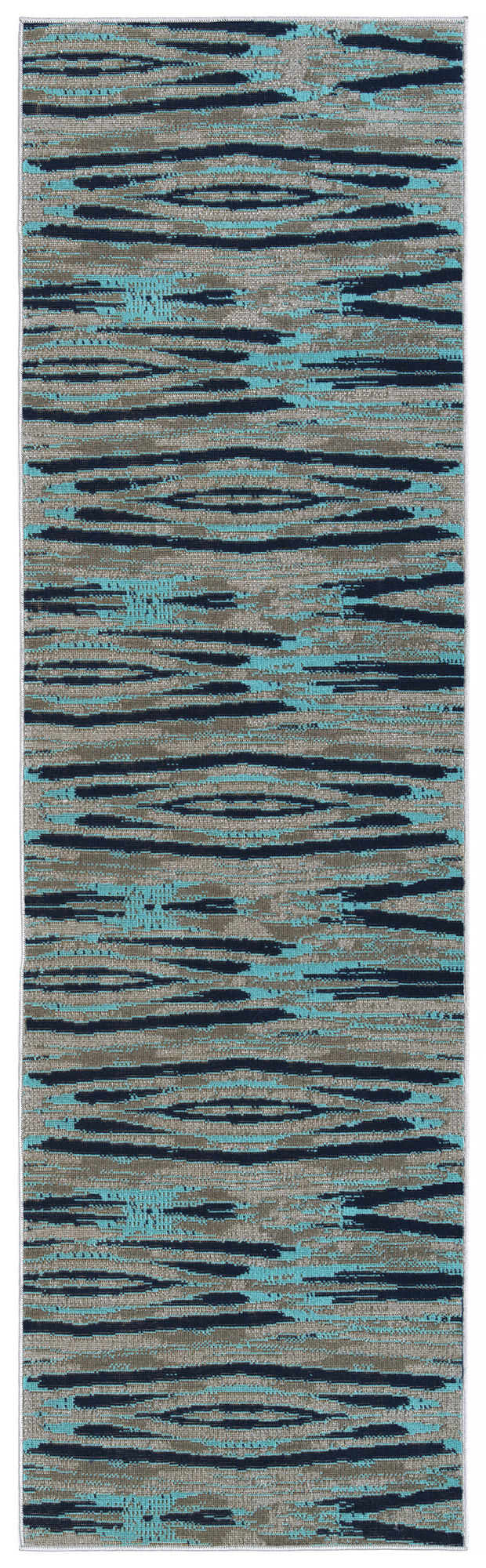 Kaleen Legata Collection Light Turquoise Runner 2'2" x 7'6"