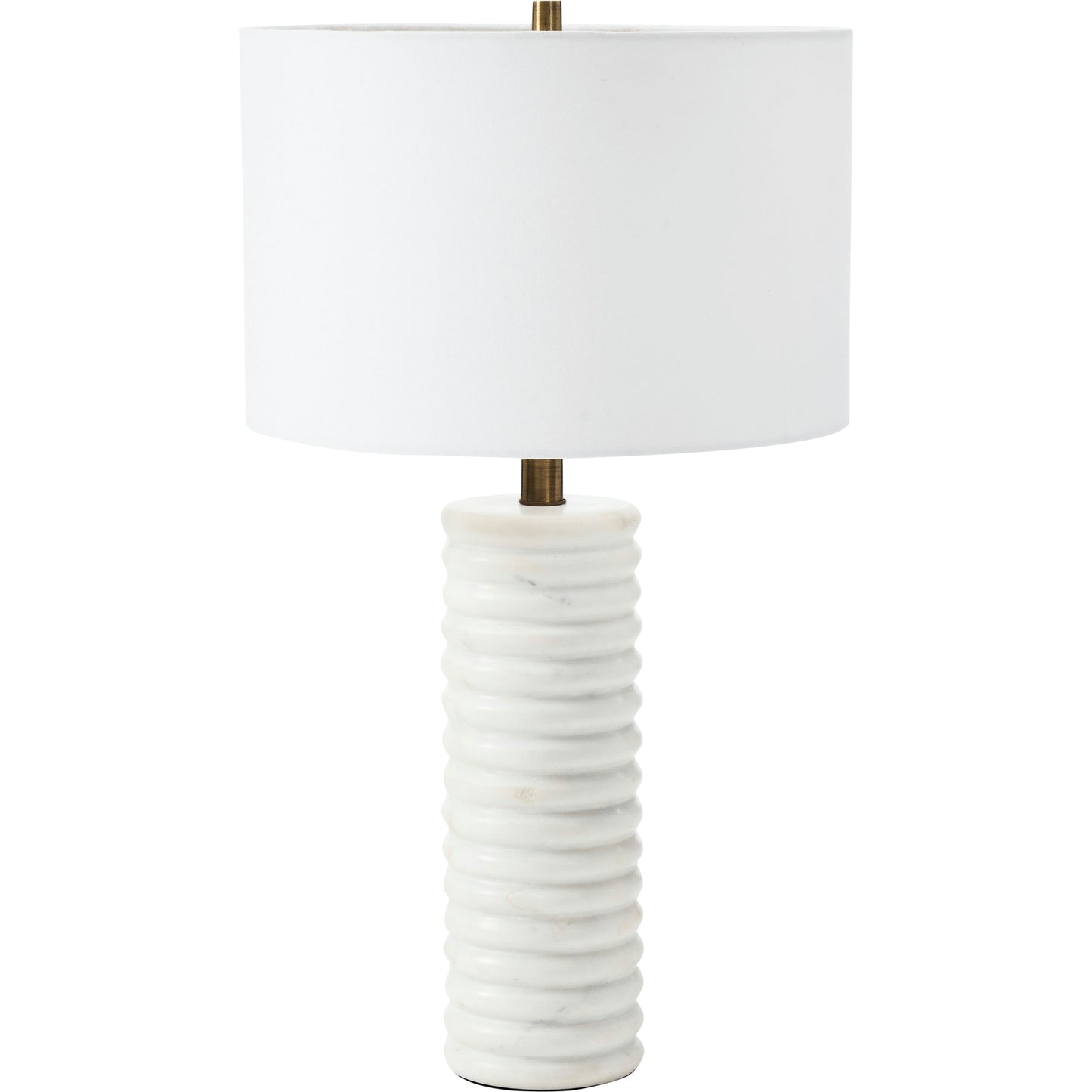 Sumner White Marble, Iron Table Lamp