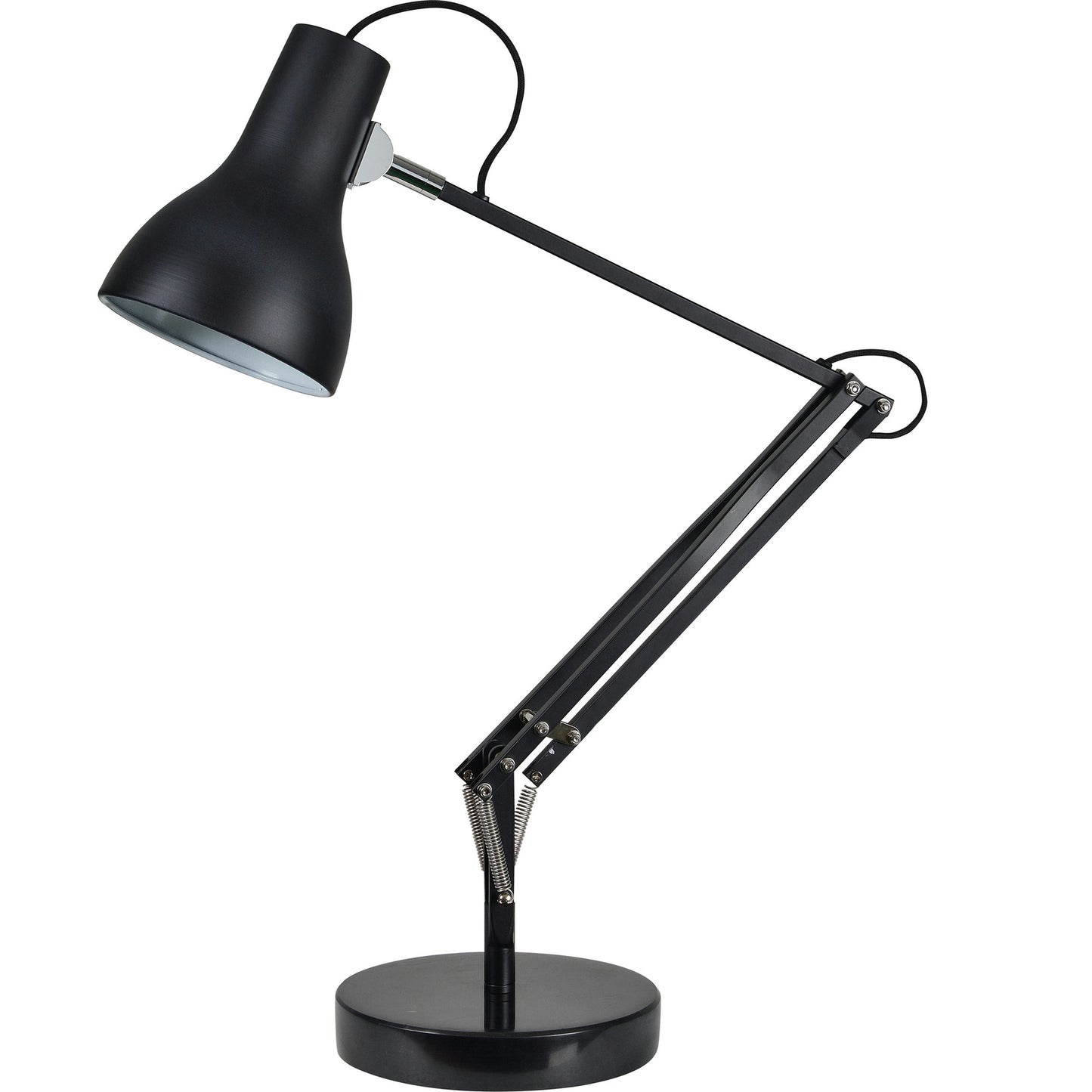 Jamie Matte Black Iron, Steel Table Lamp