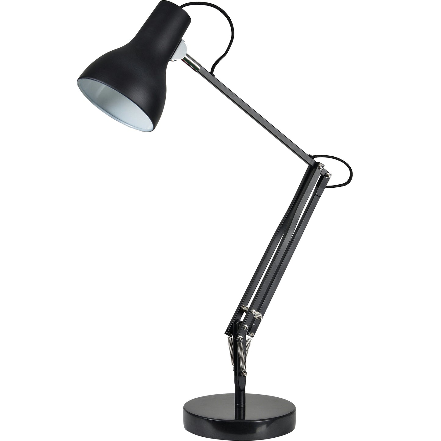 Jamie Matte Black Iron, Steel Table Lamp