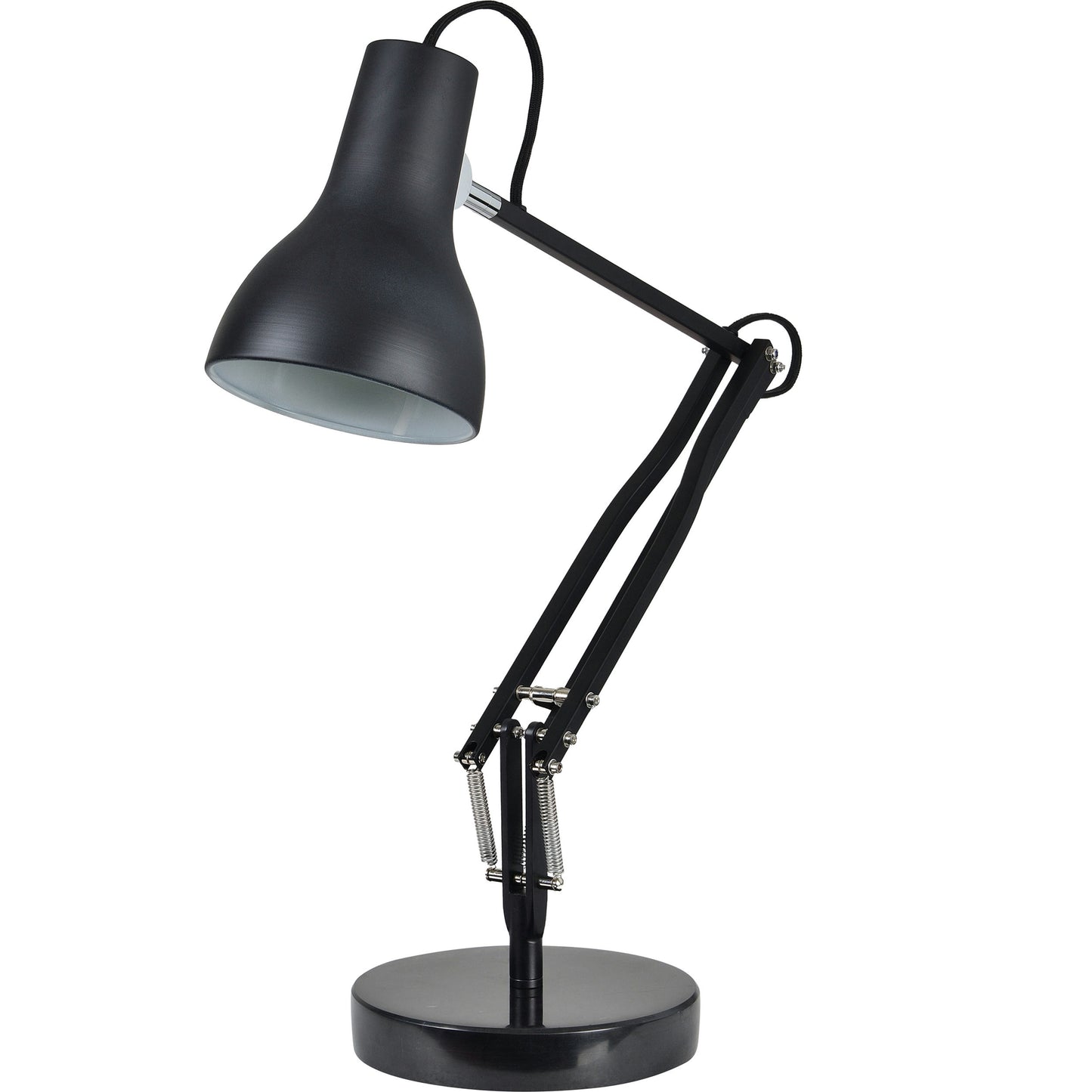 Jamie Matte Black Iron, Steel Table Lamp