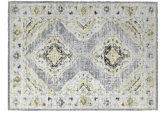 Indoor/Outdoor Marbella MB1 Grey Washable 1'8" x 2'6" Rug