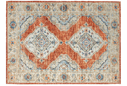 Indoor/Outdoor Marbella MB1 Spice Washable 1'8" x 2'6" Rug