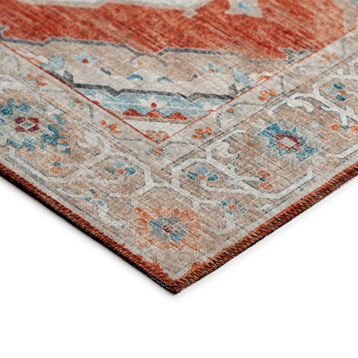 Indoor/Outdoor Marbella MB1 Spice Washable 1'8" x 2'6" Rug