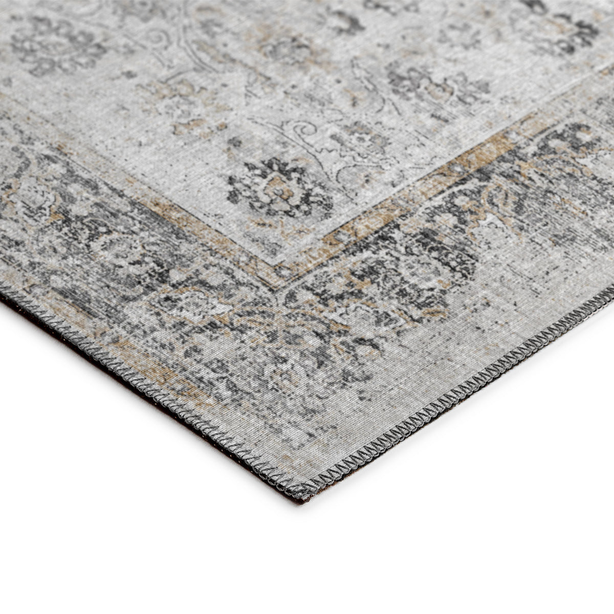 Indoor/Outdoor Marbella MB2 Linen Washable 2'3" x 7'6" Runner Rug