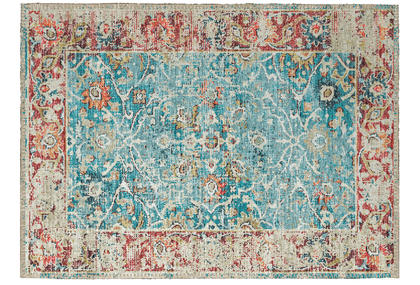 Indoor/Outdoor Marbella MB2 Mediterranean Washable 1'8" x 2'6" Rug