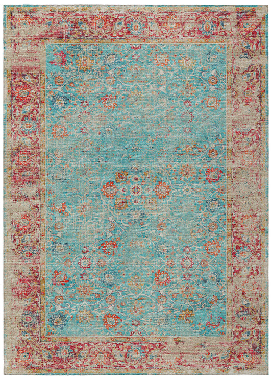 Indoor/Outdoor Marbella MB2 Mediterranean Washable 3' x 5' Rug