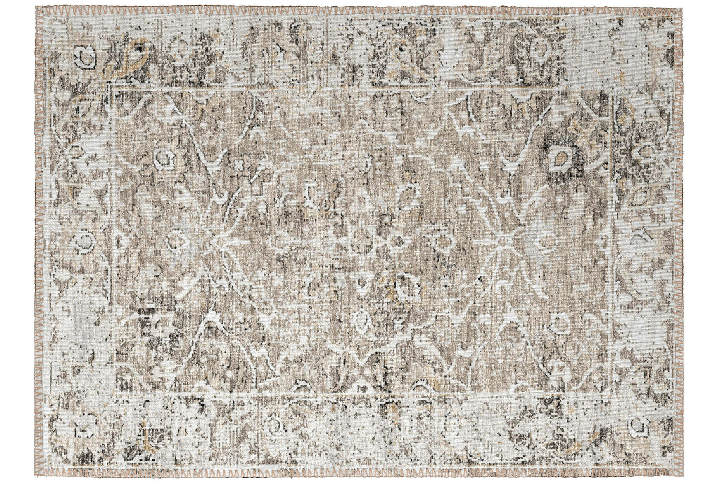 Indoor/Outdoor Marbella MB2 Taupe Washable 1'8" x 2'6" Rug