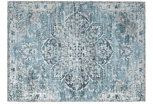 Indoor/Outdoor Marbella MB3 Denim Washable 1'8" x 2'6" Rug