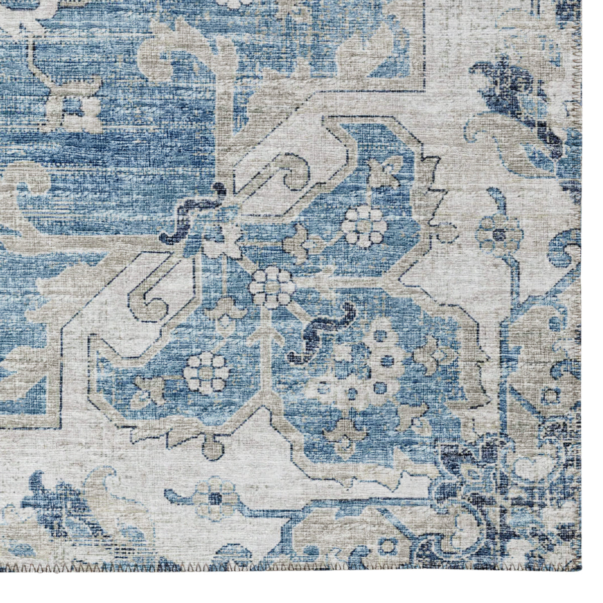 Indoor/Outdoor Marbella MB3 Denim Washable 8' x 10' Rug