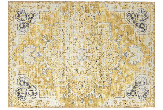 Indoor/Outdoor Marbella MB3 Gold Washable 1'8" x 2'6" Rug