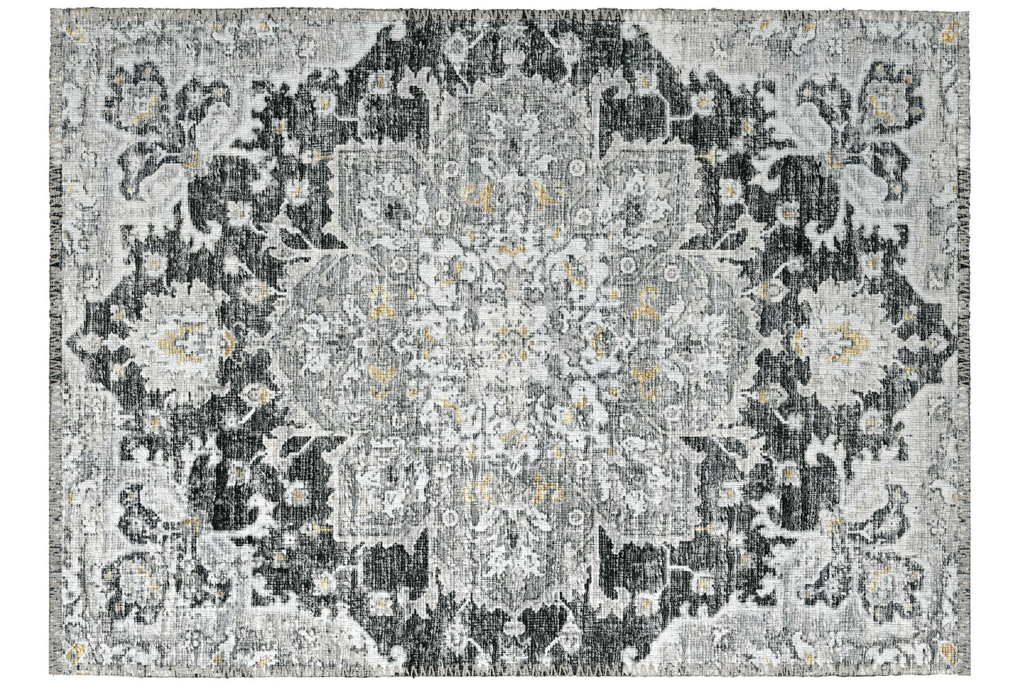 Indoor/Outdoor Marbella MB3 Midnight Washable 1'8" x 2'6" Rug