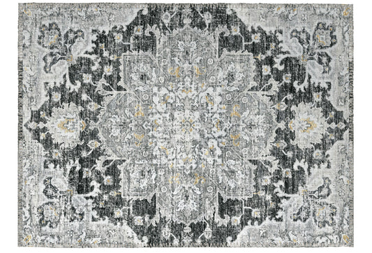 Indoor/Outdoor Marbella MB3 Midnight Washable 1'8" x 2'6" Rug