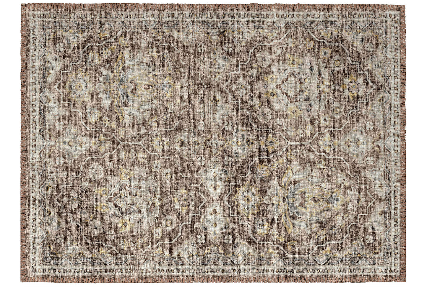 Indoor/Outdoor Marbella MB4 Mocha Washable 1'8" x 2'6" Rug